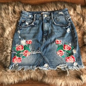 Zara Jean Embroidered Skirt
